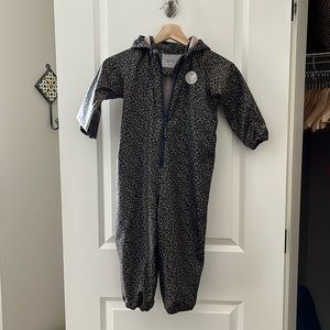 Excellent condition Wheat rain suit in size 2